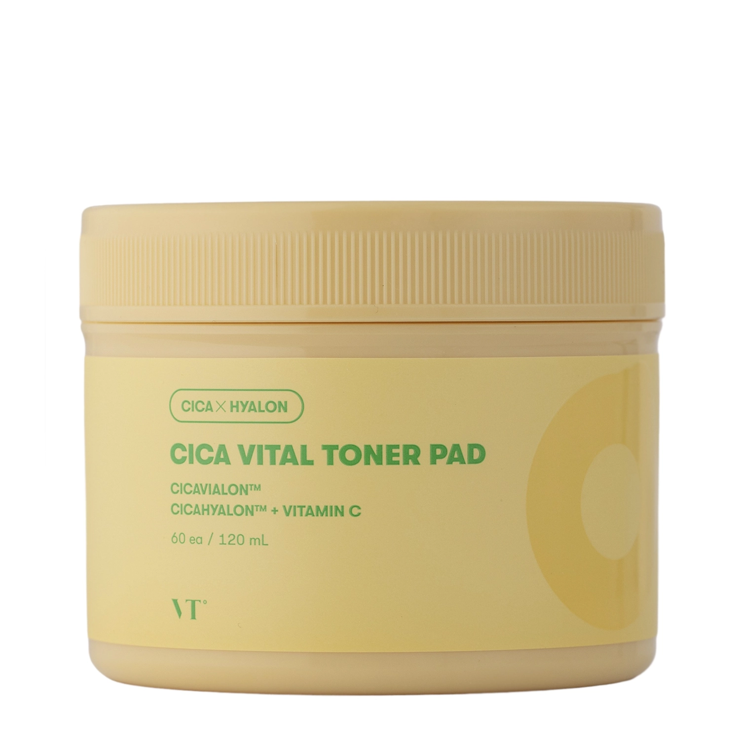 VT Cosmetics - Cica Vital Toner Pad - Rozjasňujúce pleťové tampóny s vitamínom C - 60 ks / 120 ml