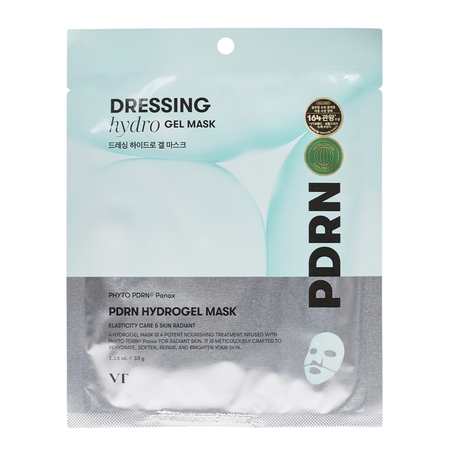 VT Cosmetics - PDRN Hydrogel Mask - Regeneračná hydrogélová plátienková maska - 33g