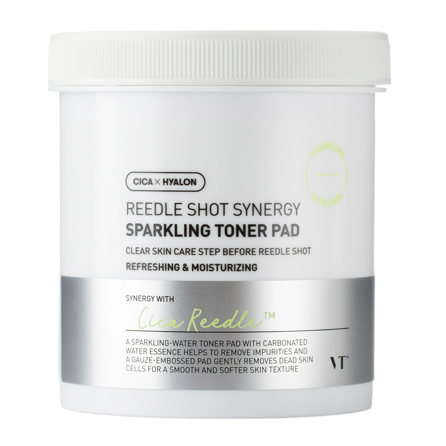 VT Cosmetics - Reedle Shot Synergy Sparkling Toner Pad - Vyhladzujúce pleťové tampóny - 80 ks / 200 ml