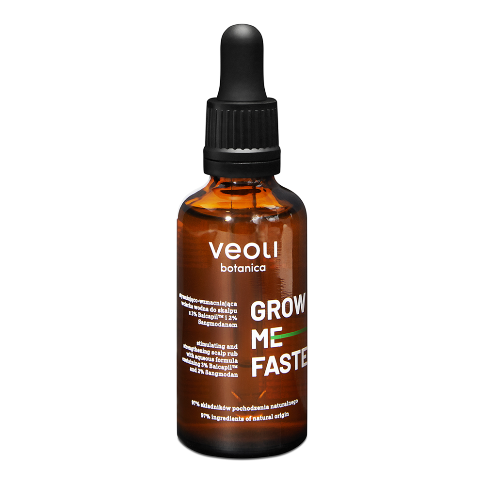 Veoli Botanica - Grow The Faster - Stimulačné a posilňujúce tonikum na pokožku hlavy - 50 ml