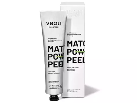 Veoli Botanica - Matcha Power Peel - Triple-Acid Enzyme Facial Peel  - Enzýmatický peeling na tvár s kyselinami - 75 ml