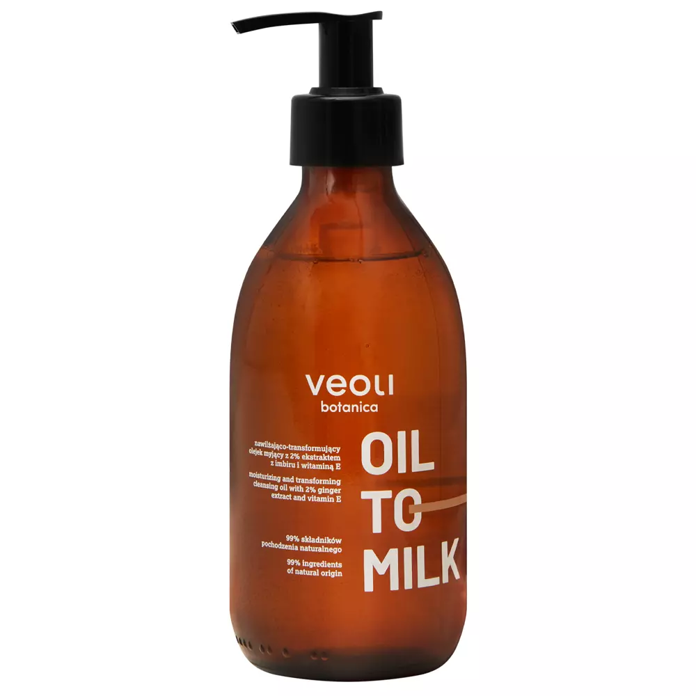 Veoli Botanica - Oil To Milk - Hydratačný čistiaci olej na telo - 290 ml