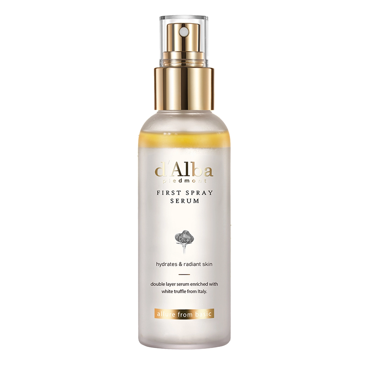 d'Alba - White Truffle First Spray Serum - Rozjasňujúce a hydratačné sérum na tvár v spreji - 100 ml