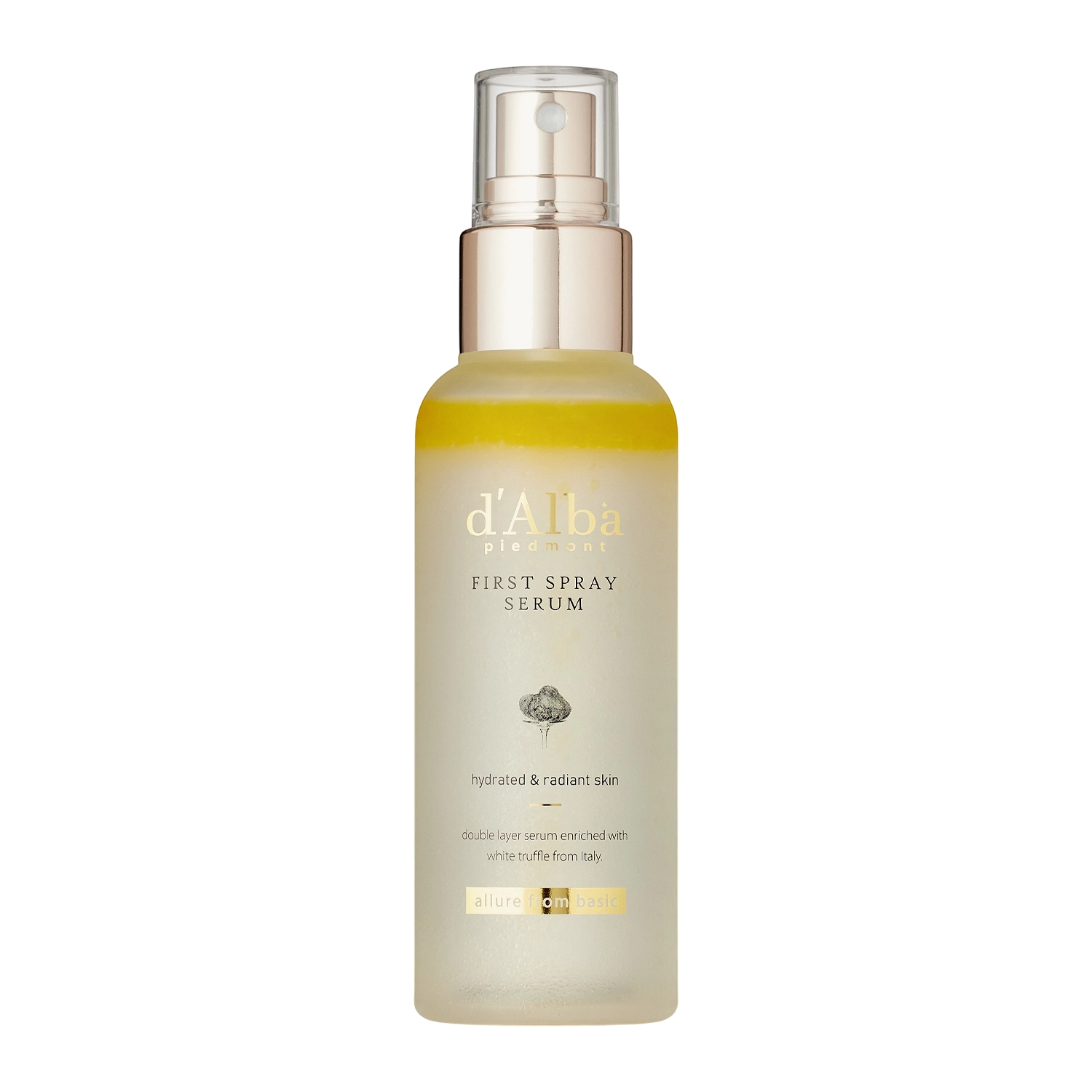 d'Alba - White Truffle First Spray Serum - Rozjasňujúce a hydratačné sérum na tvár v spreji - 50 ml